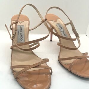 Jimmy Choo Beige Strappy Heels